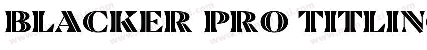 Blacker Pro Titling Inline字体转换